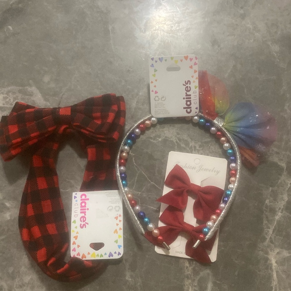 3pcs matching set for girls color red